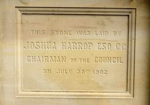 Town Hall Foundation Stone